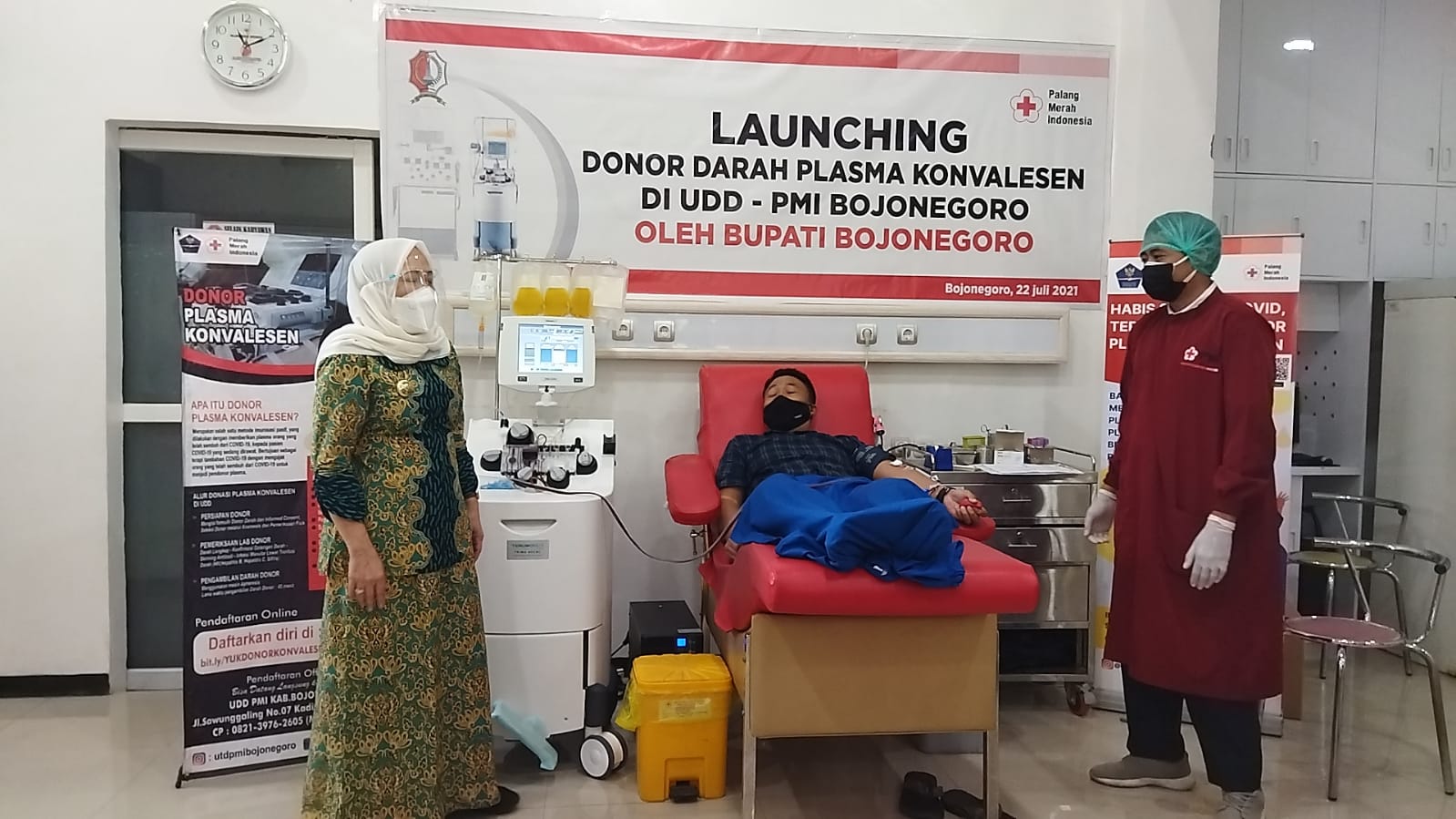 Alat Produksi Plasma Konvalesen Baru di UDD PMI Bojonegoro